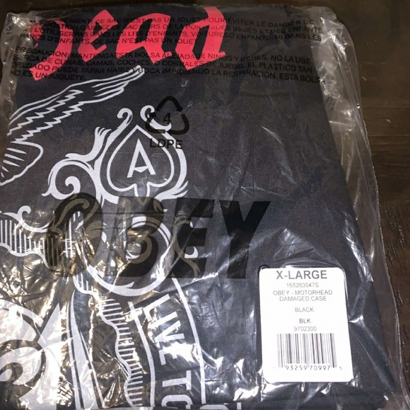 Obey Motorhead Damaged T-Shirt - Picture 7 of 7